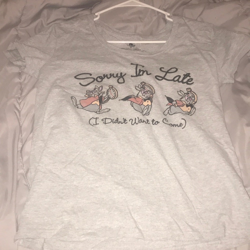 Grey Disney Alice in wonderland t-shirt